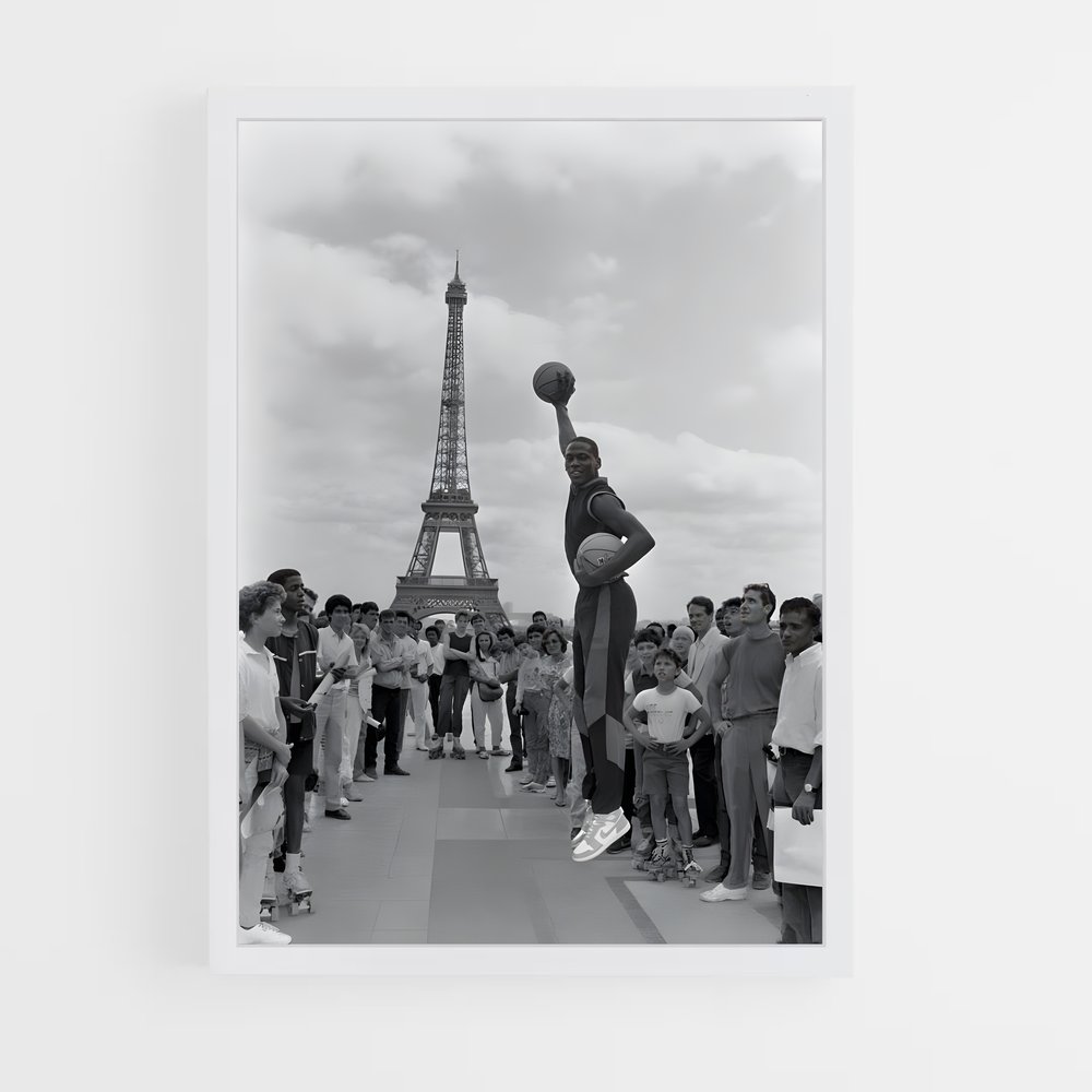Poster Dunk Parisien – affiche Basketball (vue 3)